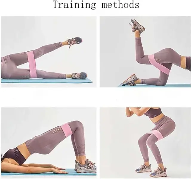 Resistance Bands, Exercise Workout Bands for Women and Men, 3 Set of Stretch Bands for Booty Legs, Pilates Flexbands 5