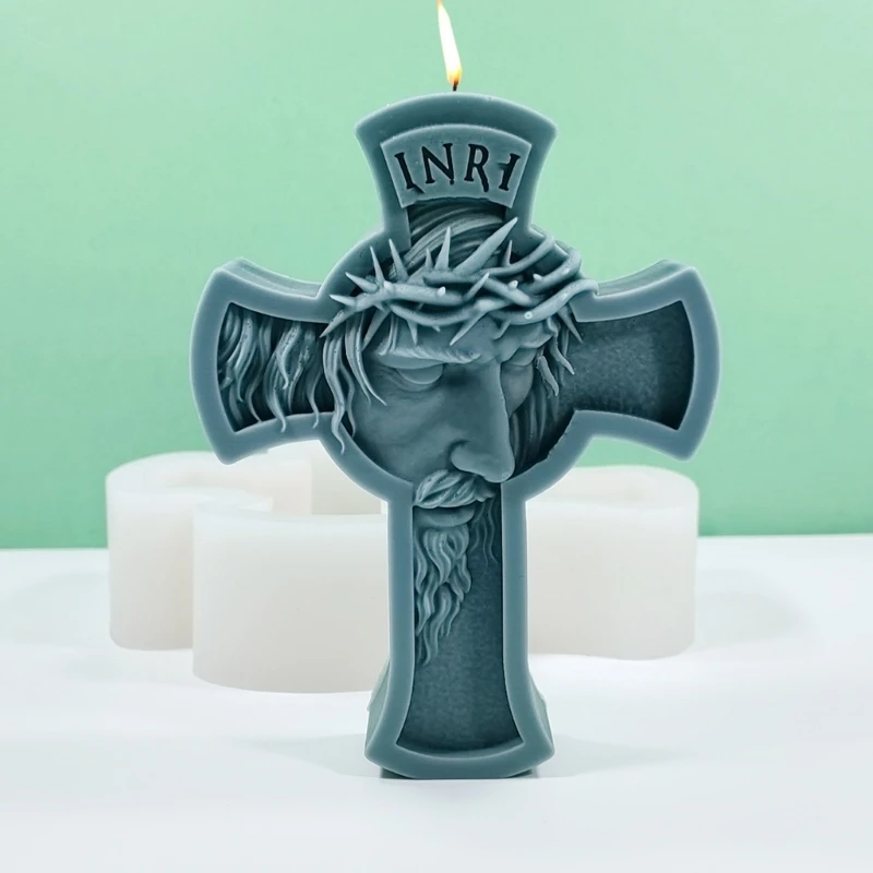 

Силиконовые формы DIY крест девственницы формы для свечей мыло смолы гипсовая форма домашний декор