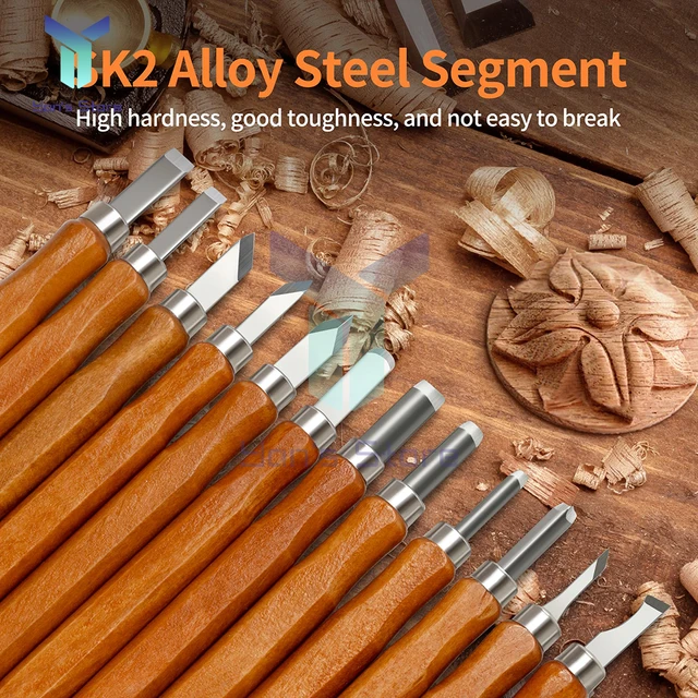 Clay Carving Tools Wooden Handle Ergonomic Wide Application Compact Clay  Pottery Carving Set for School for Clay Carving - AliExpress