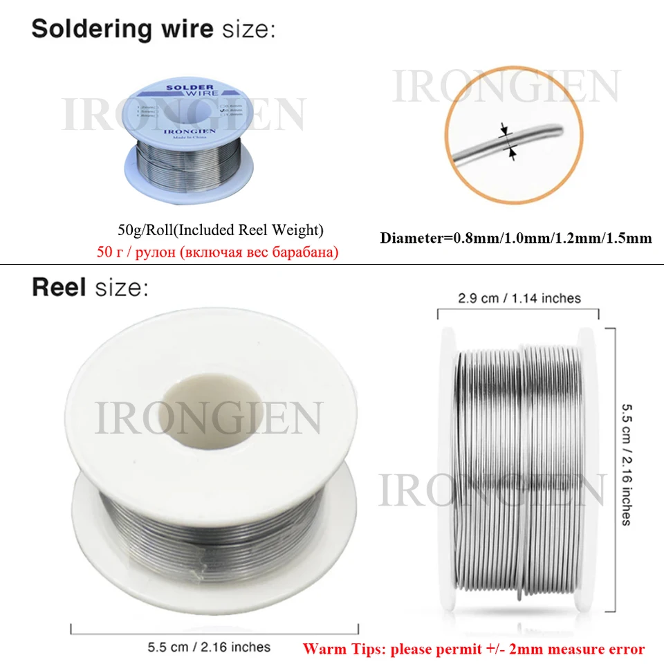 63/37 Tin Lead Solder Wire - 0.8mm Rosin Core Flux For Electrical Repair & DIY Projects