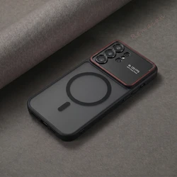 Magnetic Luxury Phone Case with Official Matte Lens Protector and Camera Cover - Galaxy S26 Ultra (Black)