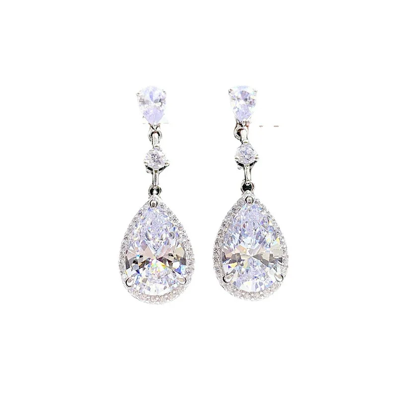 

S925 Серебряные серьги-гвоздики в один карат простые и персонализированные циркониевые универсальные серьги ювелирные изделия