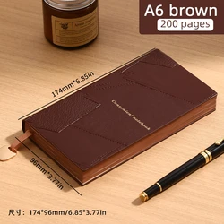 Pocket - Sized Leather Notebook - Stylish Portable Diary for Office and Artistic Use (Brown)