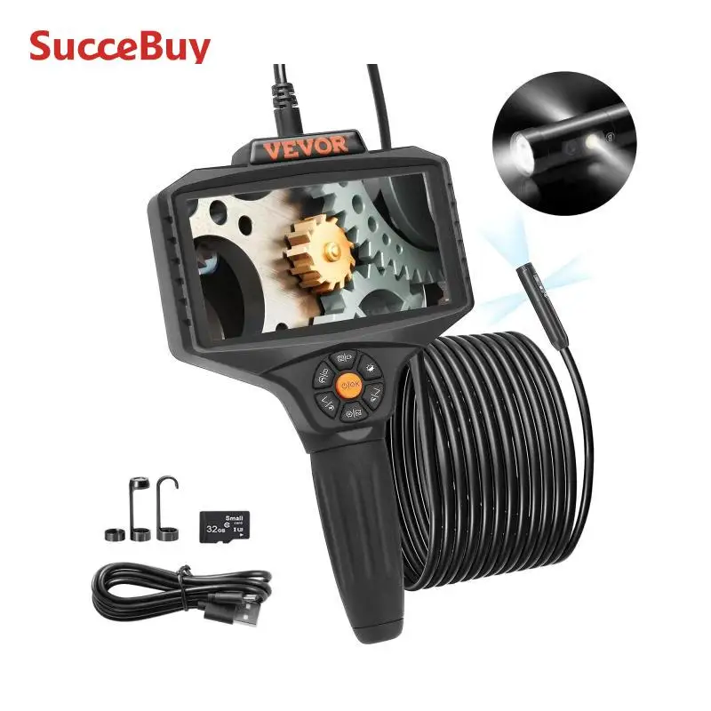 SucceBuy Triple Lens Industrial Endoscope Inspection Camera
