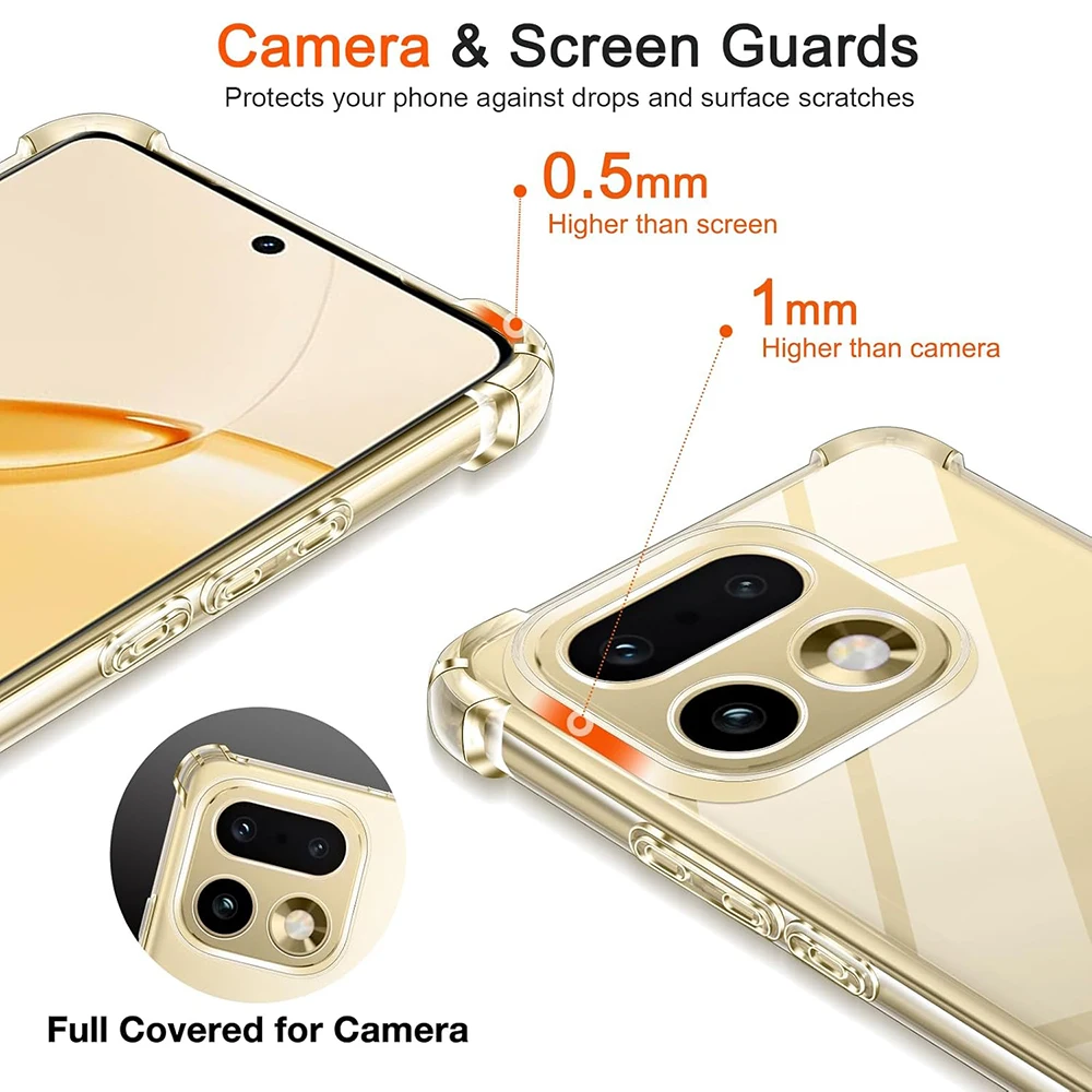 Ultra Thin Transparent Shockproof Silicone Soft Phone Case
