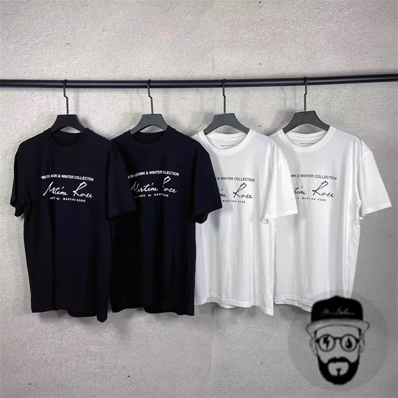 

Free Shipping MARTINE ROSE Signature T Shirt Men Women High Quality T-Shirt Tops Tee