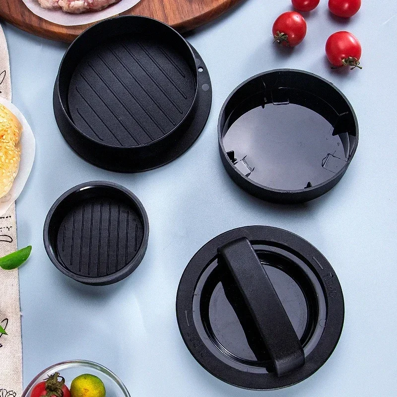 Hamburger Meat Press Maker ABS Round Shape Non-Stick Stuffed Burger Patties Beef Grill Pie Press Mould Maker Kitchen Accessories Hamburger Press Hamburger Press Maker