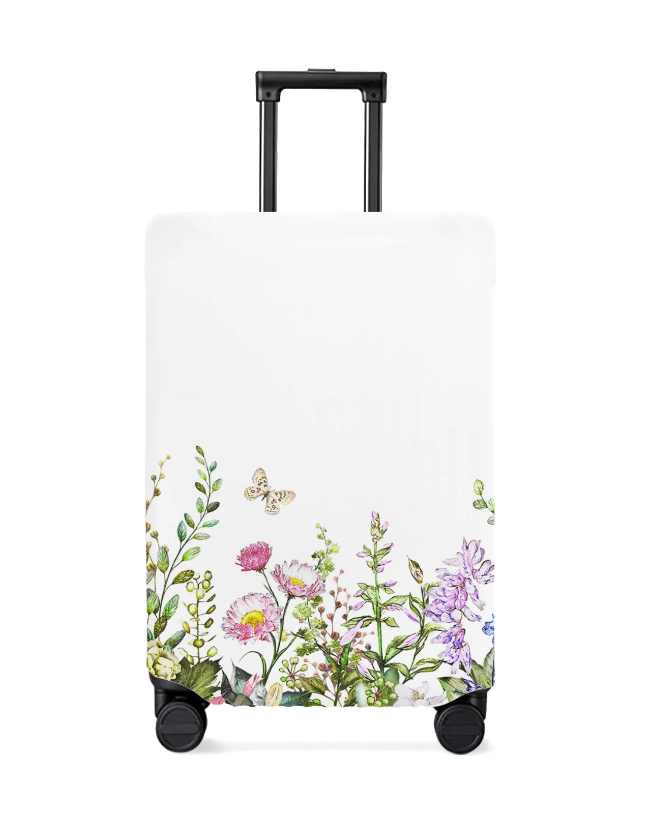 juste-de-protection-vintage-pour-bagages-accessoires-de-voyage-etui-anti-poussiere-elastique-manchon-de-protection-fleur-d'interconnexion-plante-d'herbes