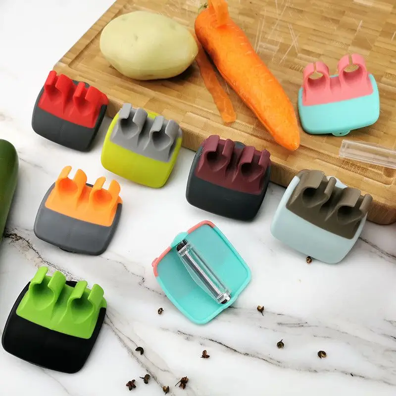 Two Finger Fruit and Vegetable Peeler Slicer Kitchen Gadget