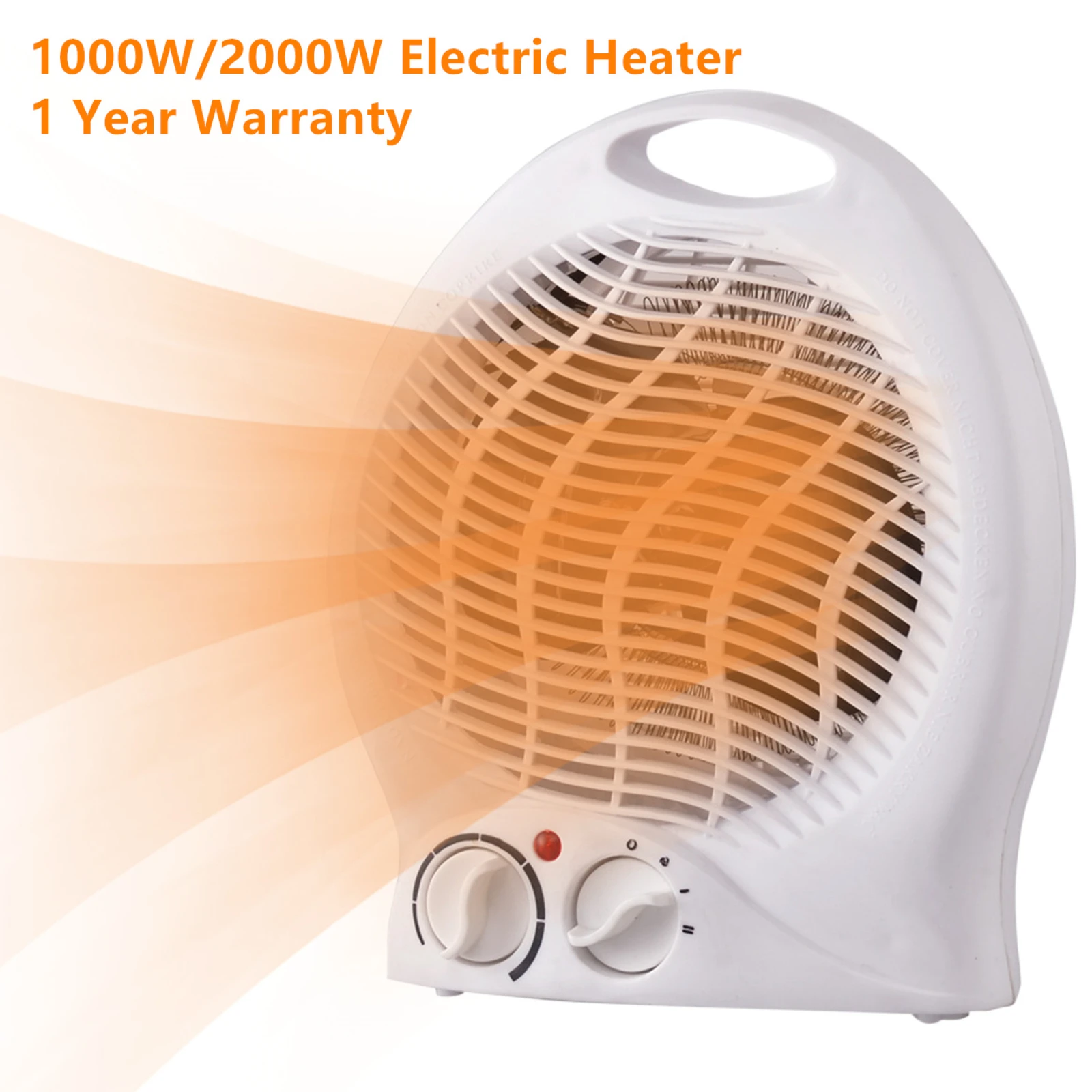Electric Heater 2000W 1000W Portable Space Adjustable Thermostat Fan Heater  For Home Office Bedroom Floor Table Desktop Heater - AliExpress