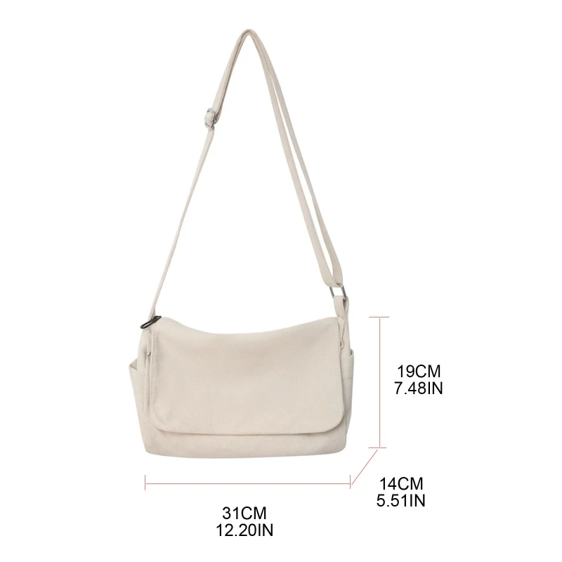 Shoulder Bag Large Capacity Bags for Girl Boy Multi-purpose Canvas Bag