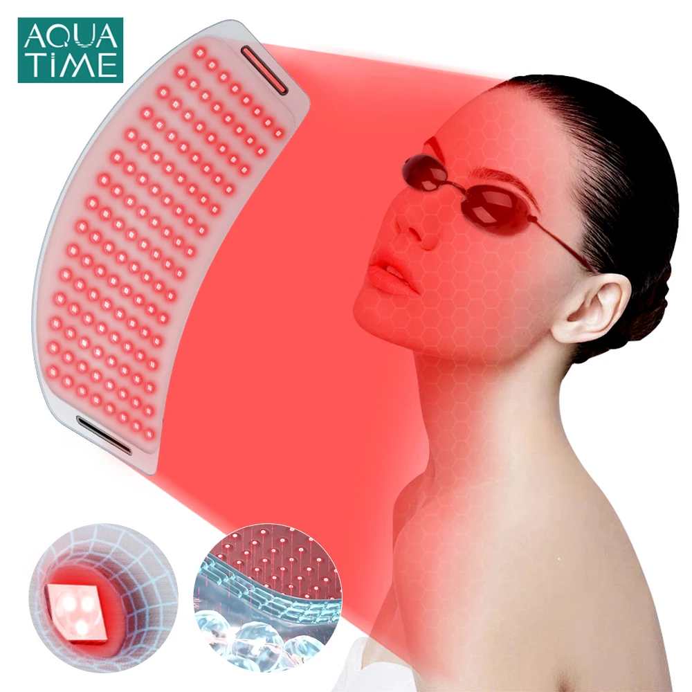 630nm 850nm Hello Face L120 LED Red Light Therapy Pad Near Infrared Lamp Pain Relief Arthritis Support Phototherapy Panel