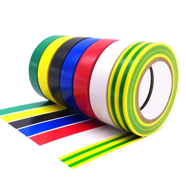Cinta Aislante Eléctrica PVC - 19mm X 20m, Retardante De Llama, Ideal Para Reparaciones Y Aislamiento