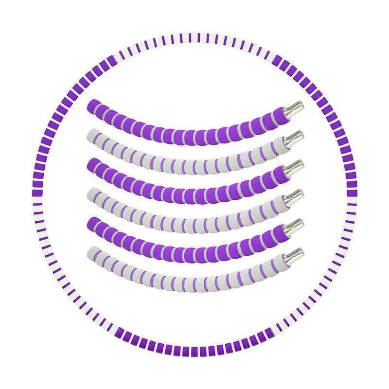 Removable Fitness Hoop Massage Foam Adult Weight Loss Training Equipment Sturdy and Soft Bodybuilding Exercise Hula Circle 1 PC