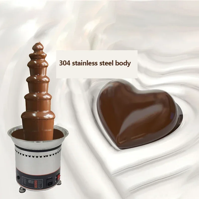 Chocolate fountain five-layer creative design Chocolate melting and heating hot pot machine waterfall hot pot 110V/220V 2