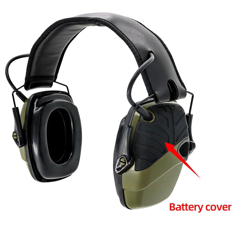 Tactical Camouflage Electronic Shooting Earmuffs To Enhance Anti-noise Impact Sound Hearing Protection Noise Reduction Headset safety lanyard Safety Equipment