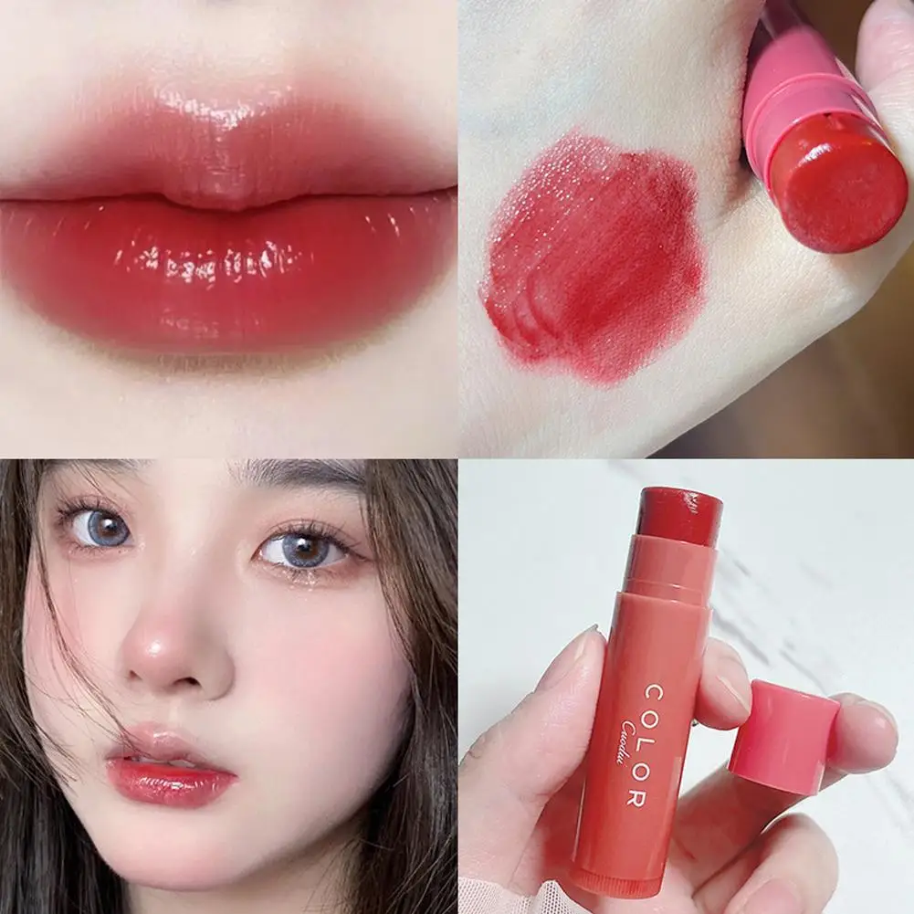 Colored Moisturizing Lip Balm Natural Long Lasting Lipstick Lipgloss Makeup Color-Changing Cosmetic Nourishing Korean Water W4G3 12 pcs set double tip color changing marker pens colored highlighters painting board glass wood window art graffiti marker pens