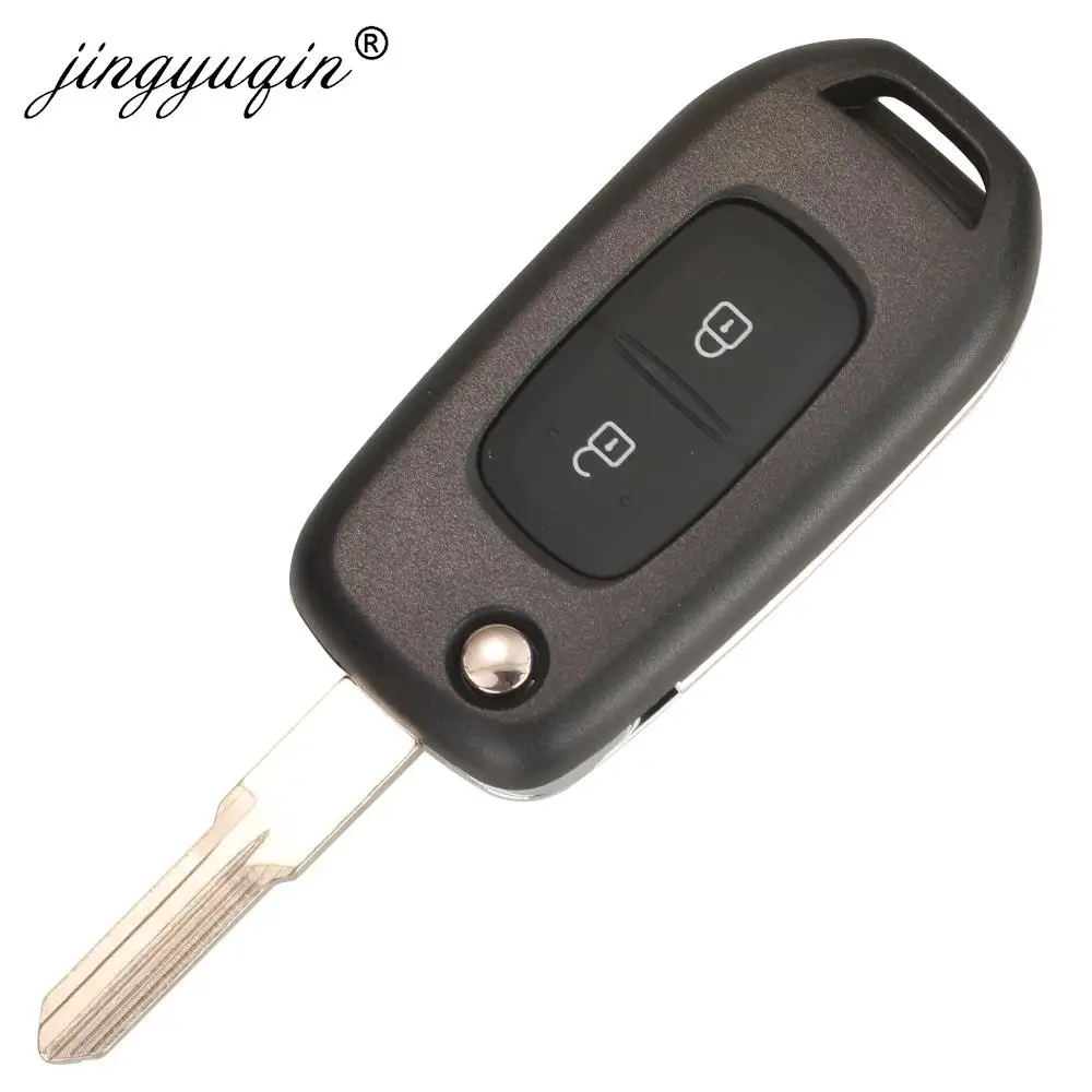 2Button 433MHz PCF7961M 4A Chip Flip Remote Key for Renault Dacia Logan 2 II FSK Car Key Fob Control