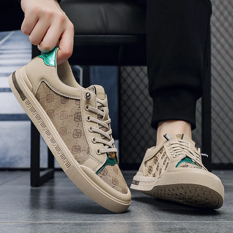 Autumn Men Sneakers Print Design Shoes Flats Casual Tennis Sports Shoes Comfortable Sneakers Non-slip Trainers Male Footwear 44 3