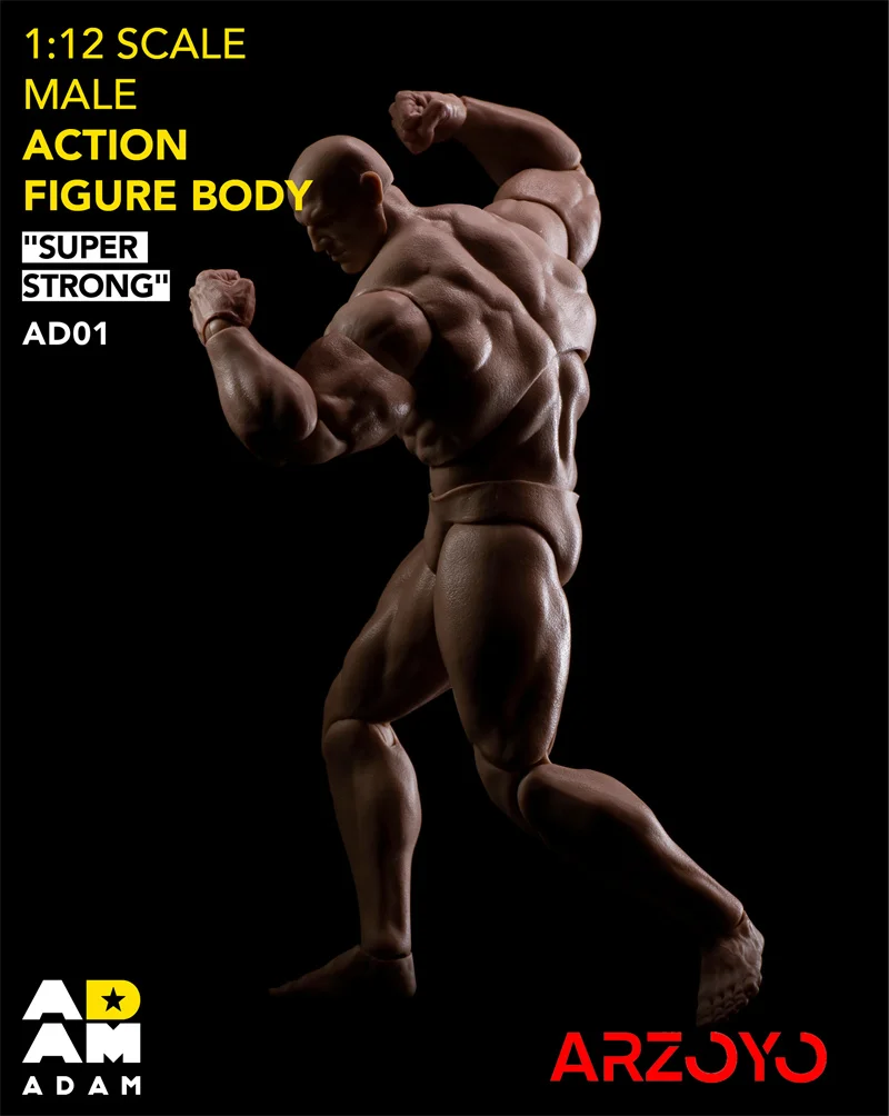 マフトイズアダム 1/12 男性強力な筋肉ジョイントボディ 6 ''超柔軟な