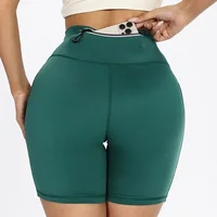 (S-XL)Men Women Quick Dry Marathon Running Shorts with Waist Pack Compression Gym Tights Yoga Fitness Sport Short Pants - Image 2