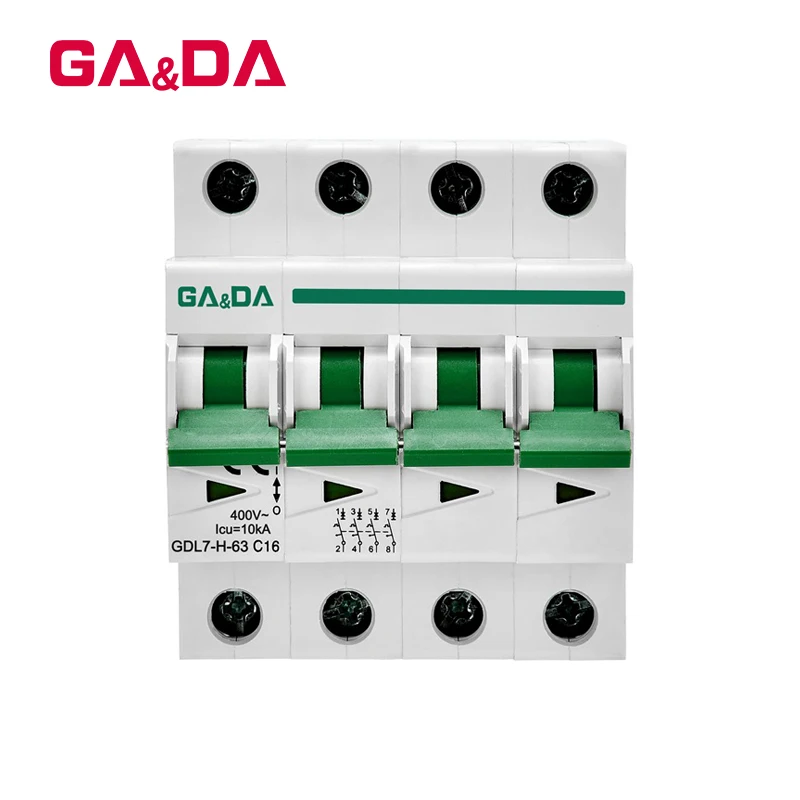 Рисунок 4 - 4p Mini MCB 16A 10ka 400v с сертификатом