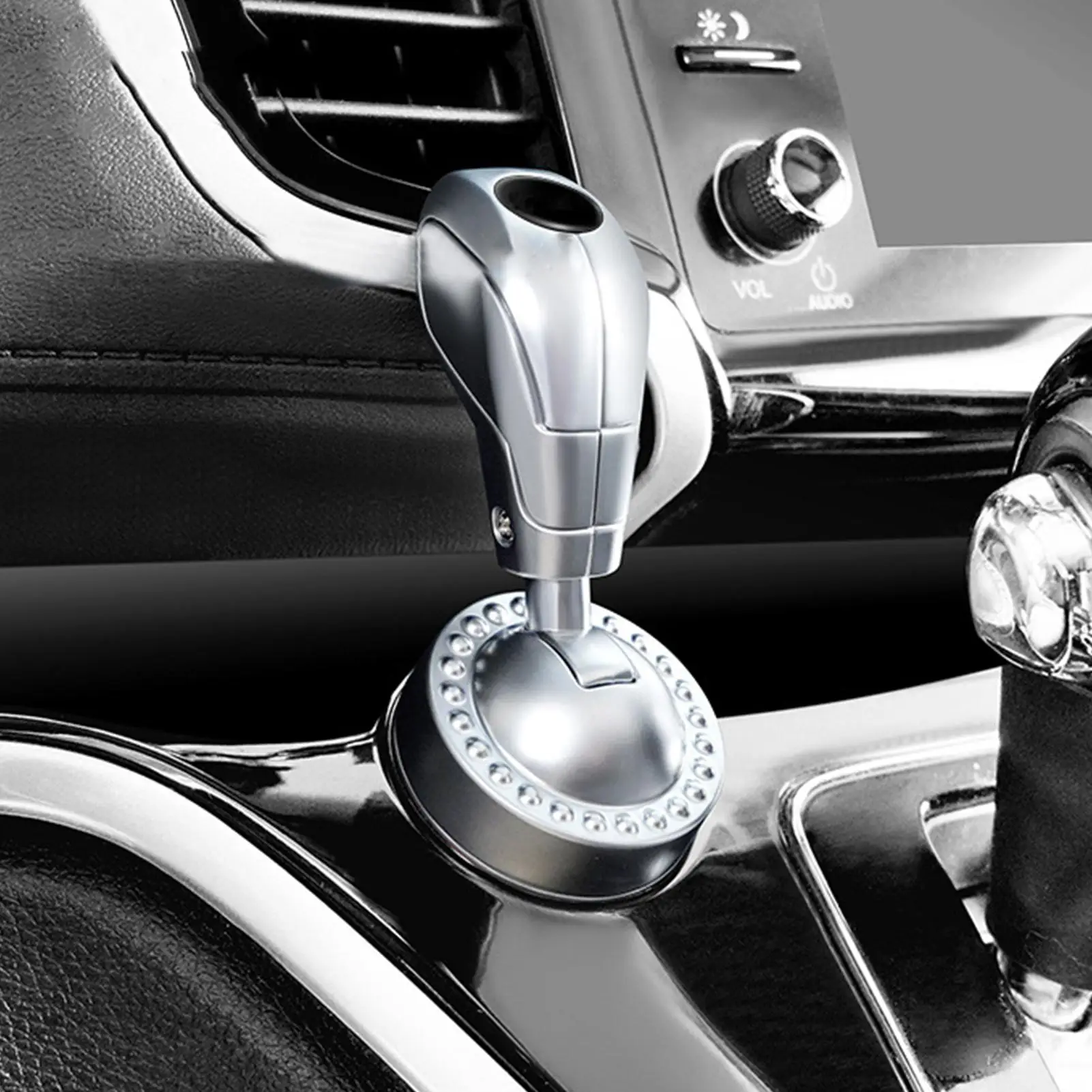 Sleek Metal Engine Start Button Cover - Stylish Car Interior Accessory