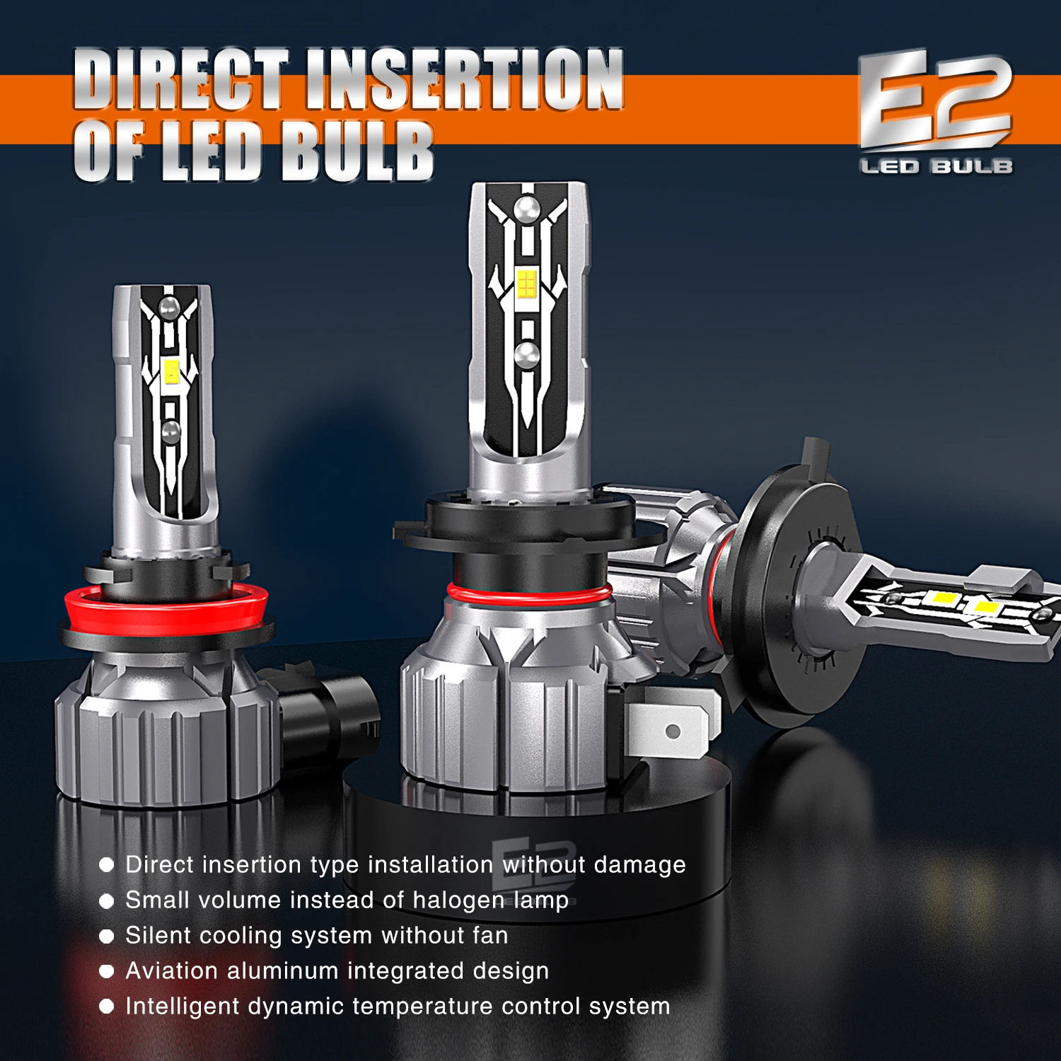 2x 100W 30000LM H8 H11 H7 H4 LED Canbus H9 Hir2 9012 HB3 HB2 HB4 9003 H10 Car Light Headlight Turbo Fog Lamp 6000K 12V 55w Diode