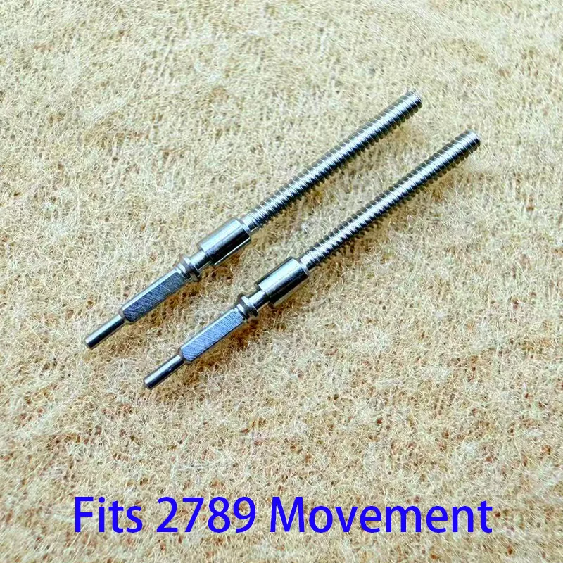 Steel Crown and Stem Kit for Watch Movement Replacement (2/4PCS)