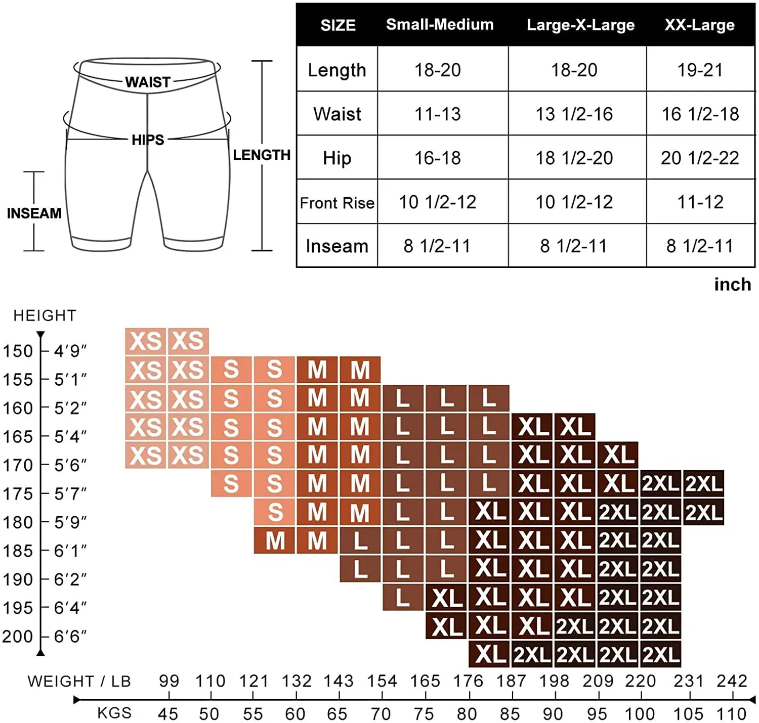 CAMPSNAIL Biker Shorts for Women 8 In Soft Stretch Athletic Summer