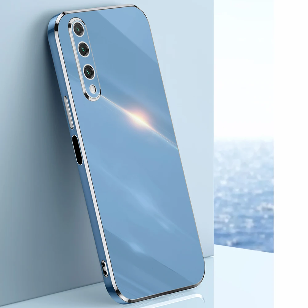 thumbnail image 1 of For Huawei Y9S Case Luxury Square Plating Huawei STK-L21, STK-LX3, STK-L22 Phone Case ShockProof Silicone Back Cover Fundas, 1 of 5