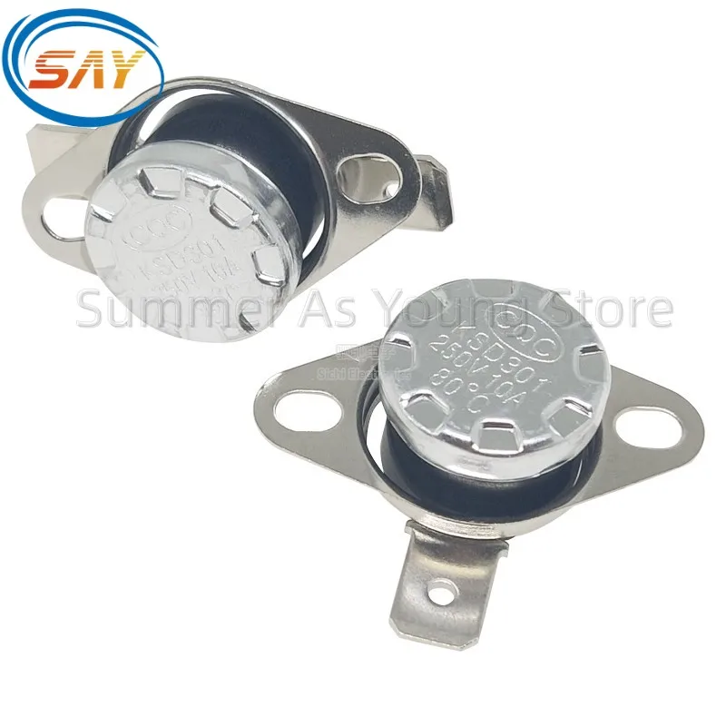 1PCS Thermal Control Switch KSD301 250V 10A 100 110 115 120 125 130 145 150 155 160 185 190 195&deg;C Degree Thermostat Temperature temperature switch