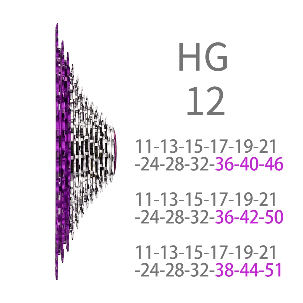 ZTTO SLR3 12s MTB CNC Cassette 11-46T 11-50T 11-51T HG 12speed
