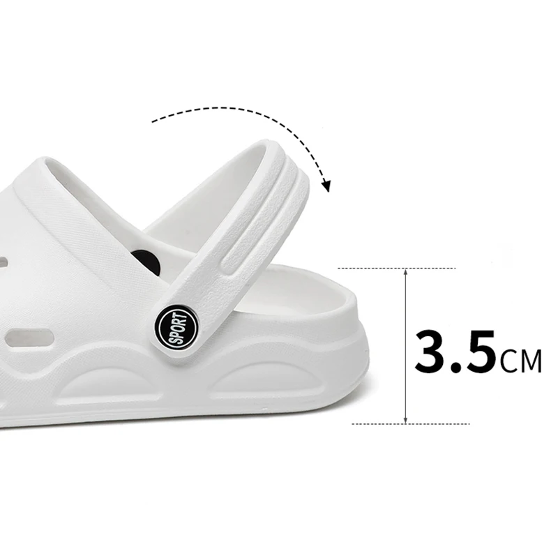 Summer Comfortable Clogs Slippers For Women Lightweight Anti Slip Beach Sandals Woman Fashion White EVA Waterproof_voghion.com
