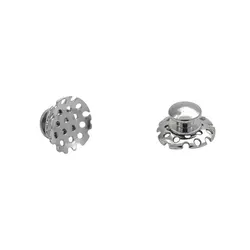 Dental Orthodontic Bondable Lingual Buttons & Eyelets - Set of 10 (Bondable Round Hole)