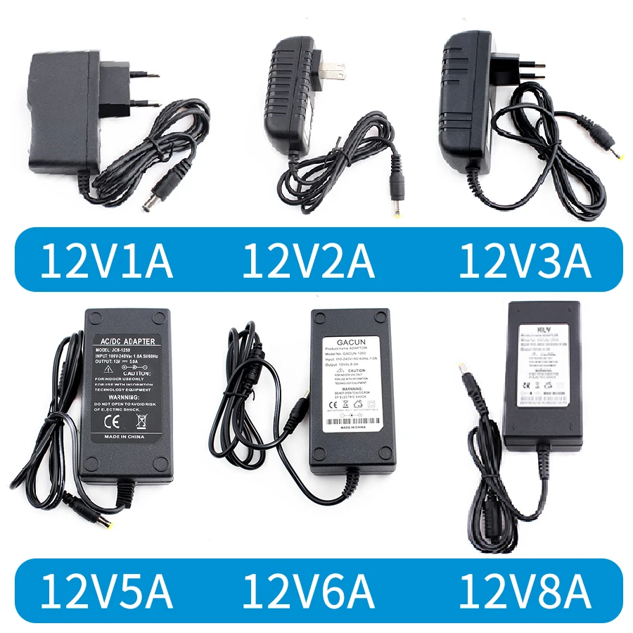 Dc Ac 220v To 12v Power Adapter 1a 3a 5a 6a 8a Power Adapter Supply