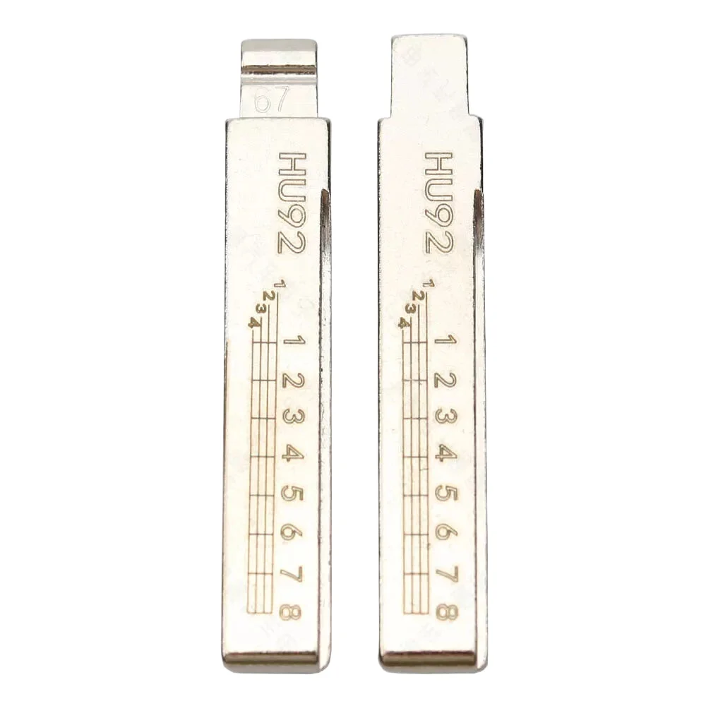 10 Pz Hu92 #67 Linea Incisa Chiave Lama Scala Denti Di Taglio Chiave Di Taglio Vuoto Clipper Chiave Lama Per Bmw Cas3 + Cas3 Ews X5