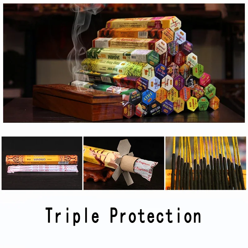 Premium Aromatherapy Incense Sticks with Lasting Fragrance - Sandalwood, Lavender, and Sage Essence