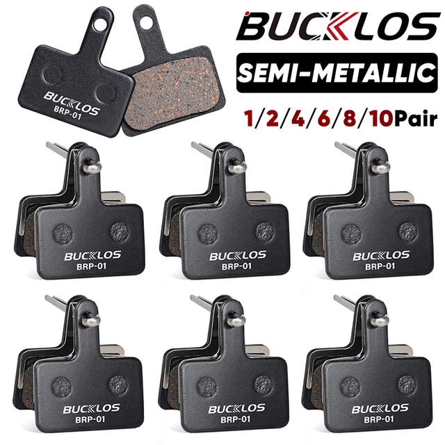 BUCKKub-Plaquettes de frein à disque semi-métalliques pour vélo de montagne, plaquettes de frein hydrauliques semi-métalliques, plaquettes de vélo pour WinterMANO, B01S, B05S 1