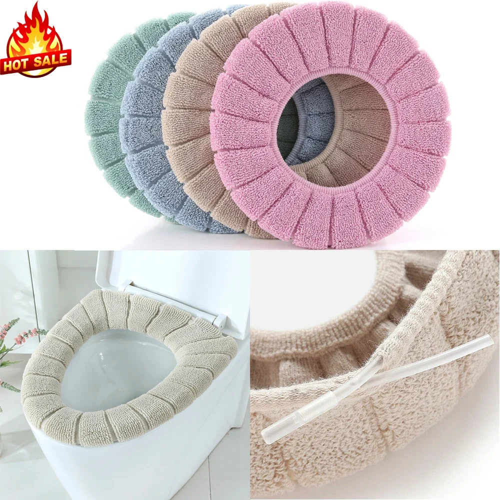 Universal Bathroom Toilet Seat Cushion Soft Pad Closestool Lid Warm Mat Washable Comfortable Skin-Friendly Winter toilet seat cover toilet seat accessories
