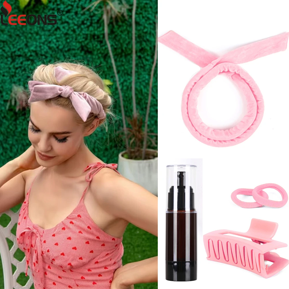 Satin Heatless Hair Curler For Long Hair Sleeping Curl Bar Wave No Heat
