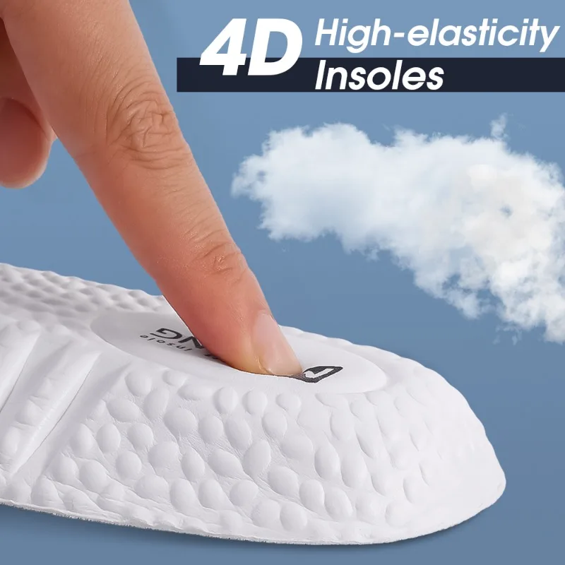 2pcs Height Increase Insoles for Feet PU Memory Foam Shoes Pad Breathable Orthopedic Heel Lift Insole for Sport Running Care