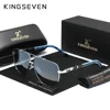 KINGSEVEN New Luxury Sunglasses Men UV400 Square Large Frame Polarized Glasses Male Women Outdoor Causal Fashion Driving Eyewear