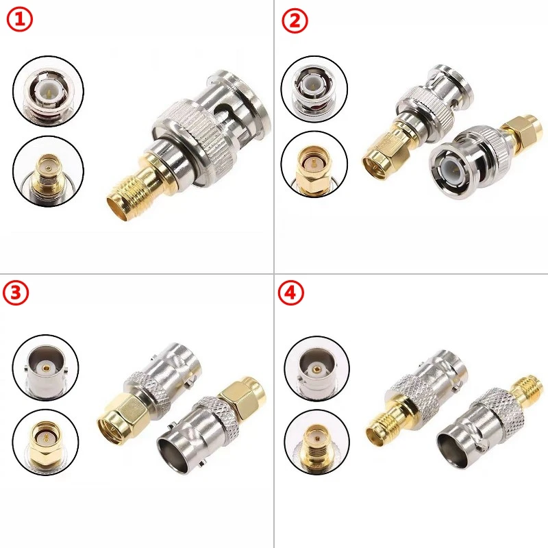 Conector Reto para Motorola Walkie-talkie Sma para Bnc q9 Macho e Fêmea Adaptador de Latão q9 Latão Coaxial rf Entrega Rápida
