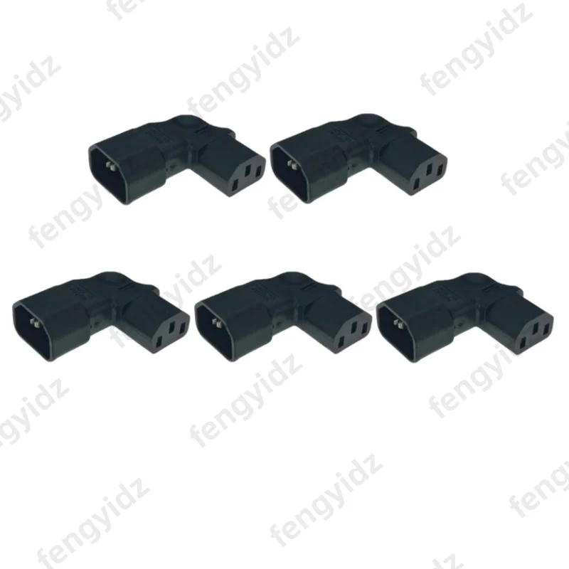 Angled IEC 320 C14 to C13 AC Adapter Converter