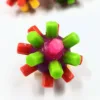 5 Pcs Of Colorful Ball Sensory Ability Training Puzzle Elastic Rainbow Ball Fun Stress Relieving Outdoor Toy Birthday Gift 5