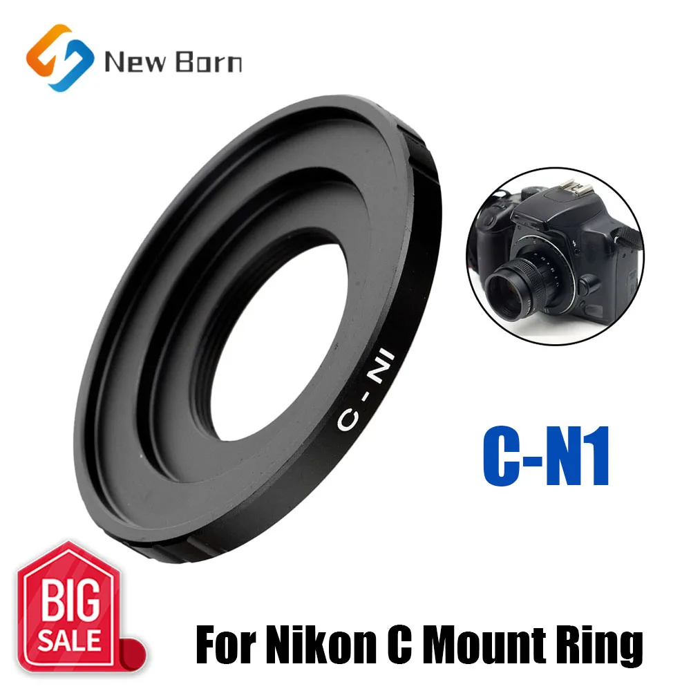 C Mount Movie Lens Adapter Ring Per Nikon 1 Aw1 S1 S2 J4 J3 J2 J1 V3 V2 V1 C-Ni Fotocamera C-N1 Fujian Cctv Movie Lense Accessori