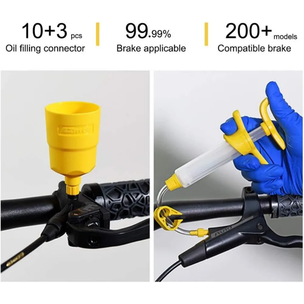 Bicycle Hydraulic Disc Brake Oil Bleed Kit Tools for SHIMANO, SRAM, Avid, MAGURA Series MTB Road Bike Brake Repair Tool Ezmtb 3