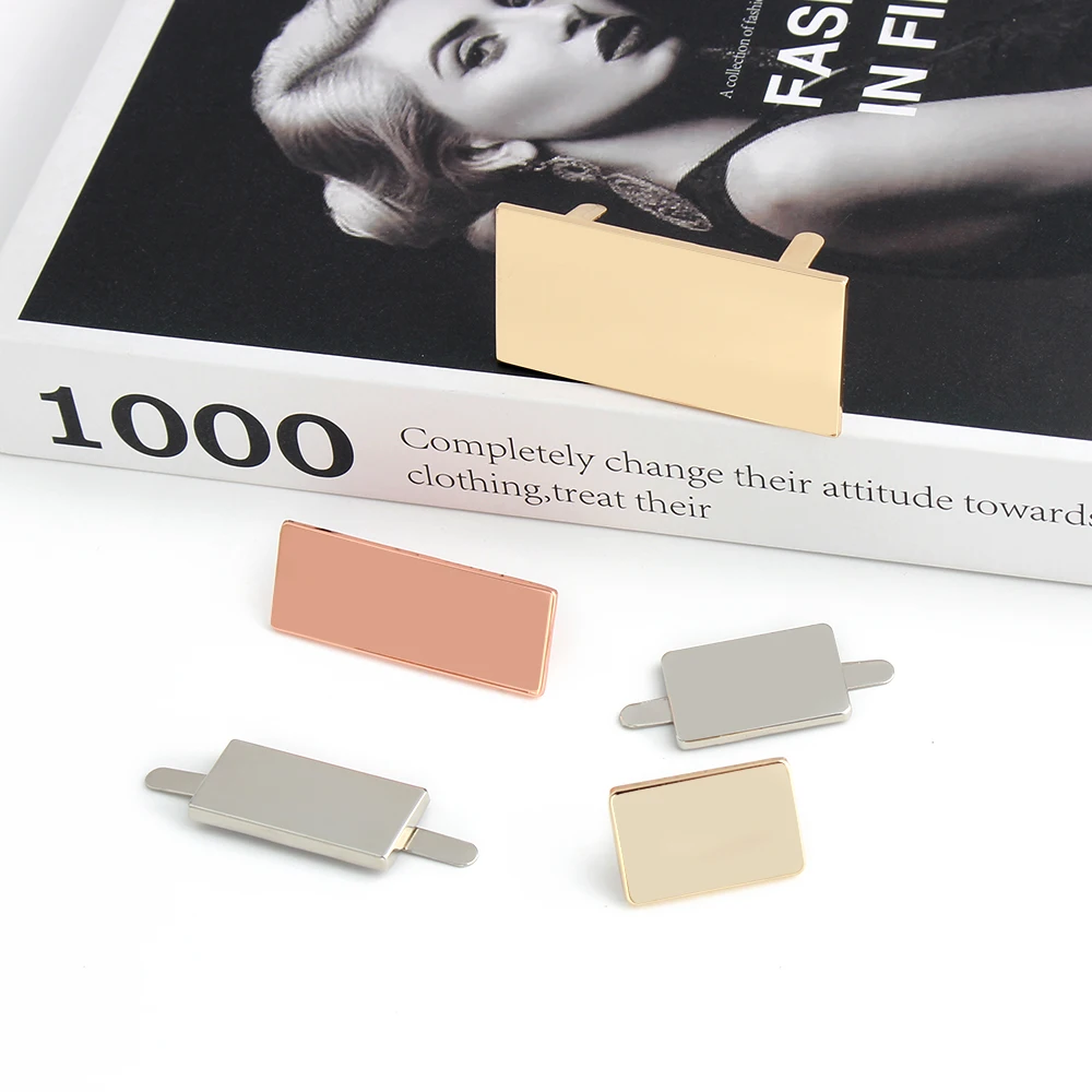 50/100PCS Big size Custom Label Making Your Brand For Tote Clothes Handbag Bags Purse Laser Personalized Name Tags Accessories
