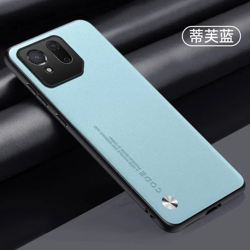 Ultra-Thin Leather Texture Shockproof Phone Case with Soft Edge Bumper Protection
